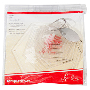 Hexagon Template Set (8 Pieces), Sew Easy image # 60998