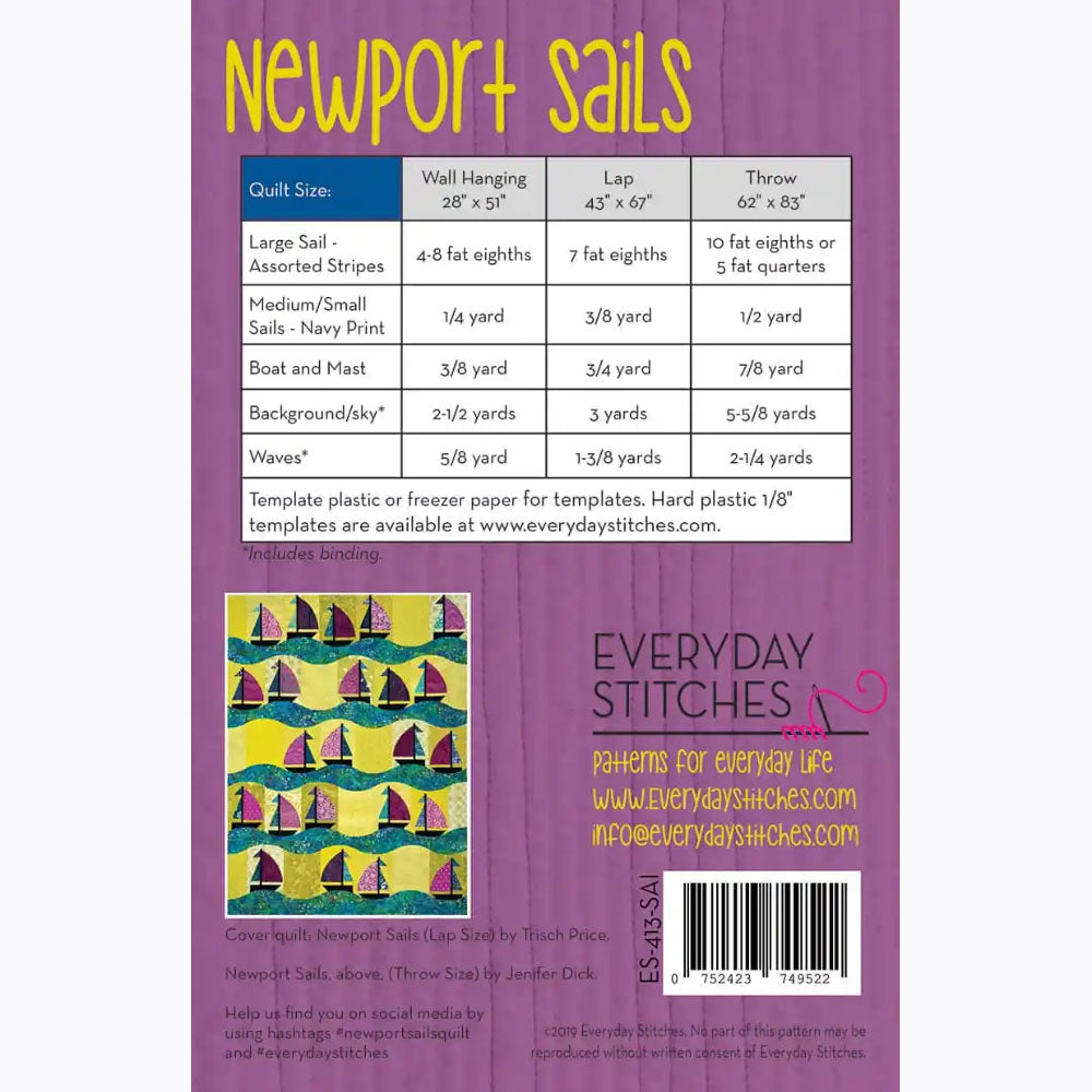 Newport Sails Quilt Pattern image # 103807