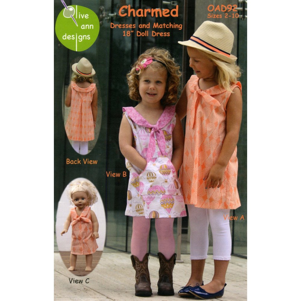 Charmed Dress Pattern with Matching Doll Dress image # 55484