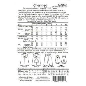 Charmed Dress Pattern with Matching Doll Dress image # 55483