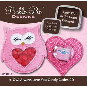 Owl Always Love You Candy Cuties Embroidery Design CD image # 39040