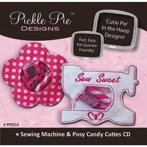 Sewing Machine and Posy Candy Cuties Embroidery CD image # 52153