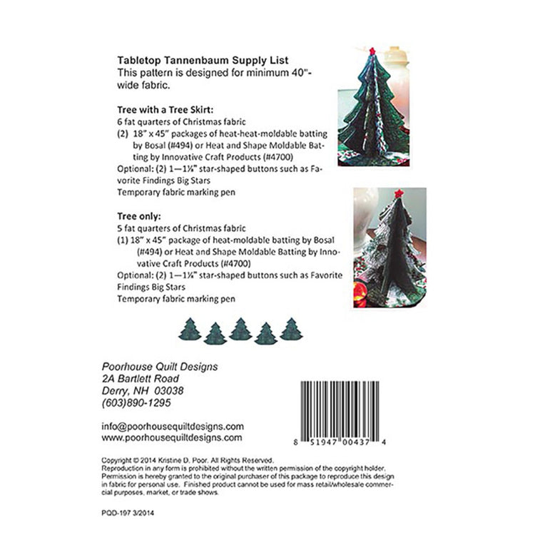 Tabletop Tannenbaum Pattern image # 53930