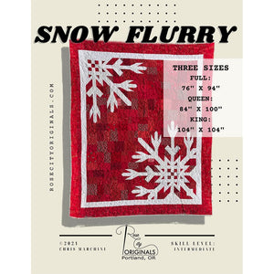 Snow Flurry Patchwork Quilt Pattern image # 122757