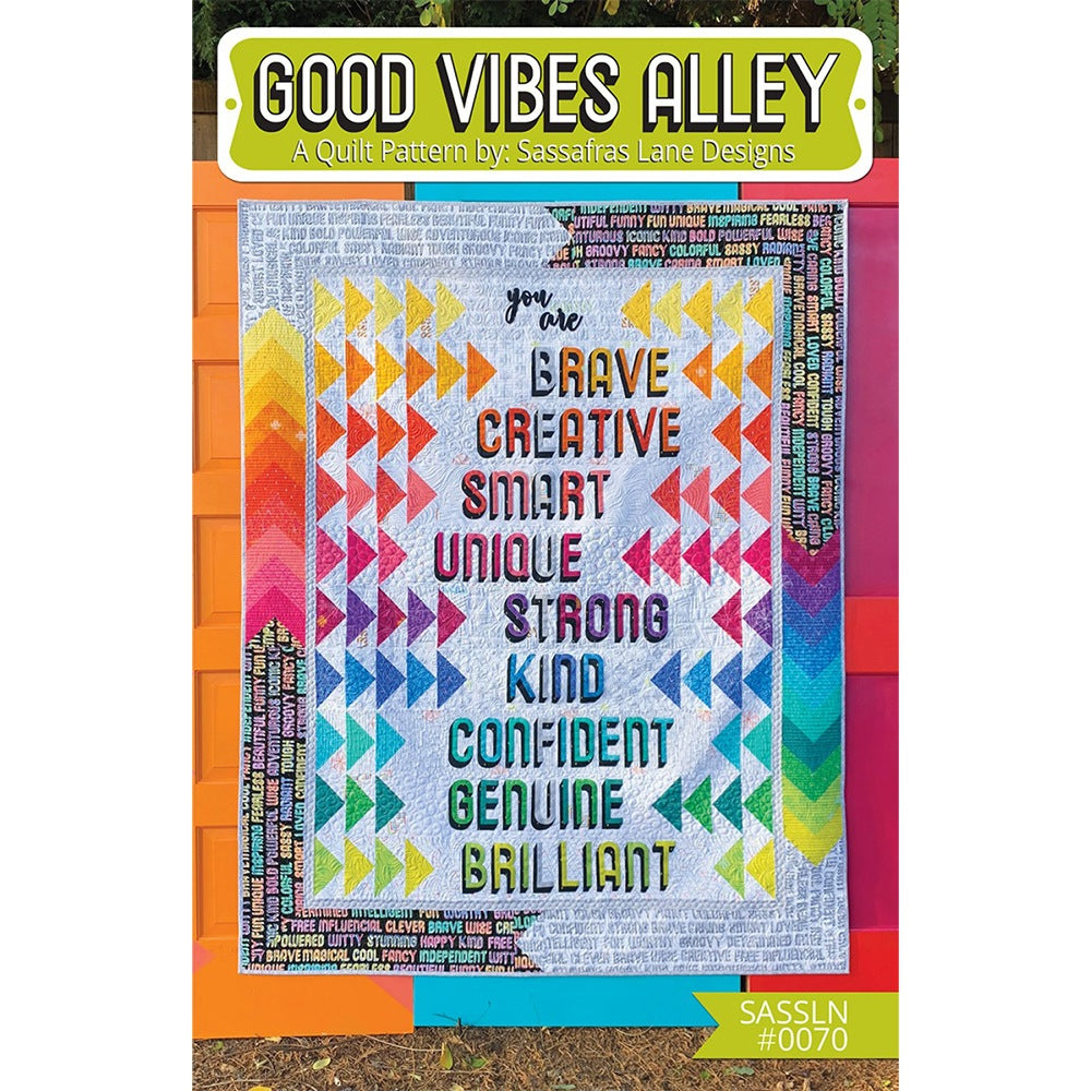 Sassafras Lane Designs, Good Vibes Alley Quilt Pattern image # 71616