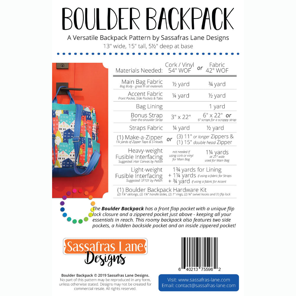 Boulder Backpack Pattern image # 105105