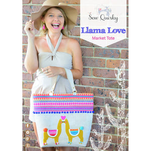 Sew Quirky, Llama Love Market Tote Pattern image # 67708