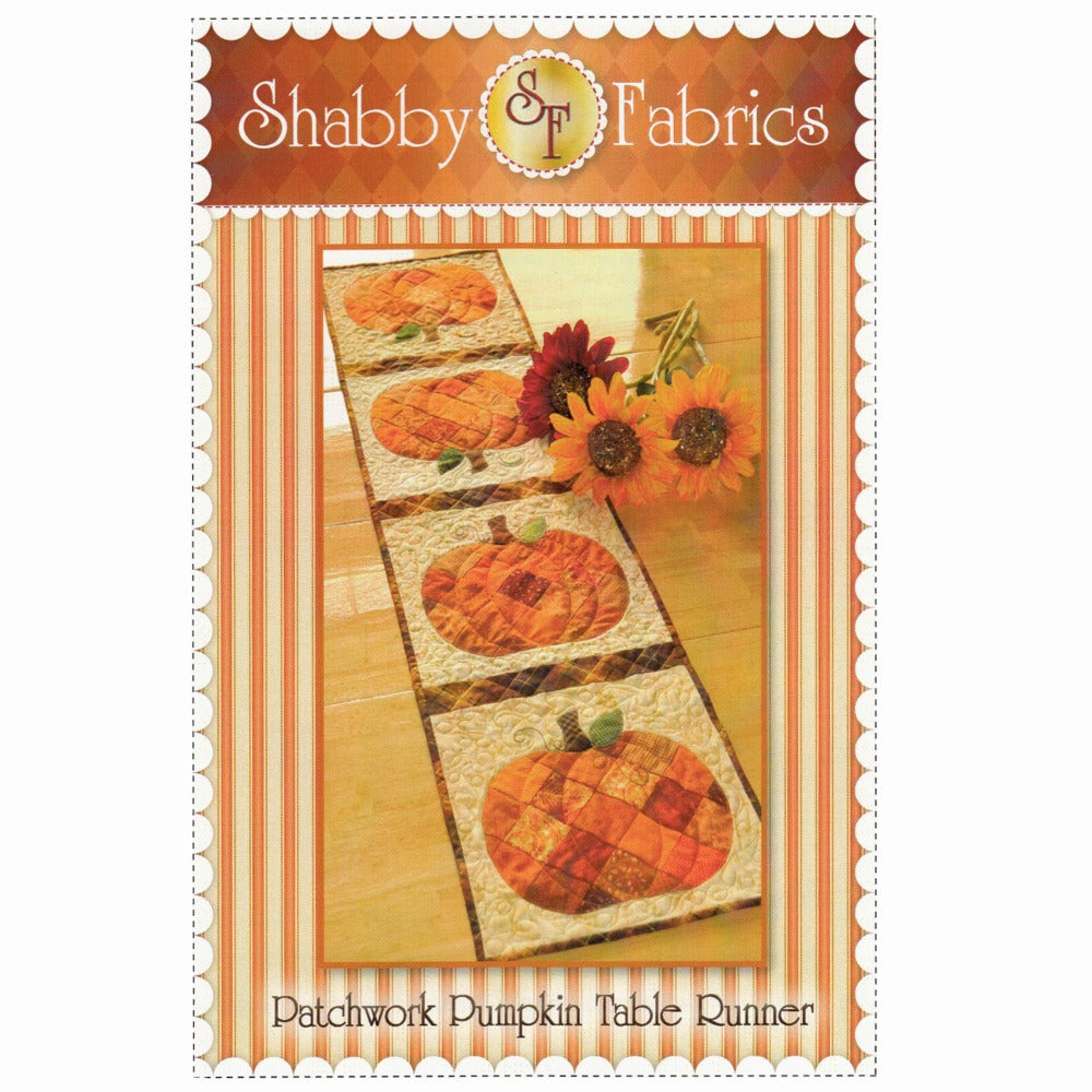 Patchwork Pumpkin Table Runner, Shabby Fabrics image # 80784