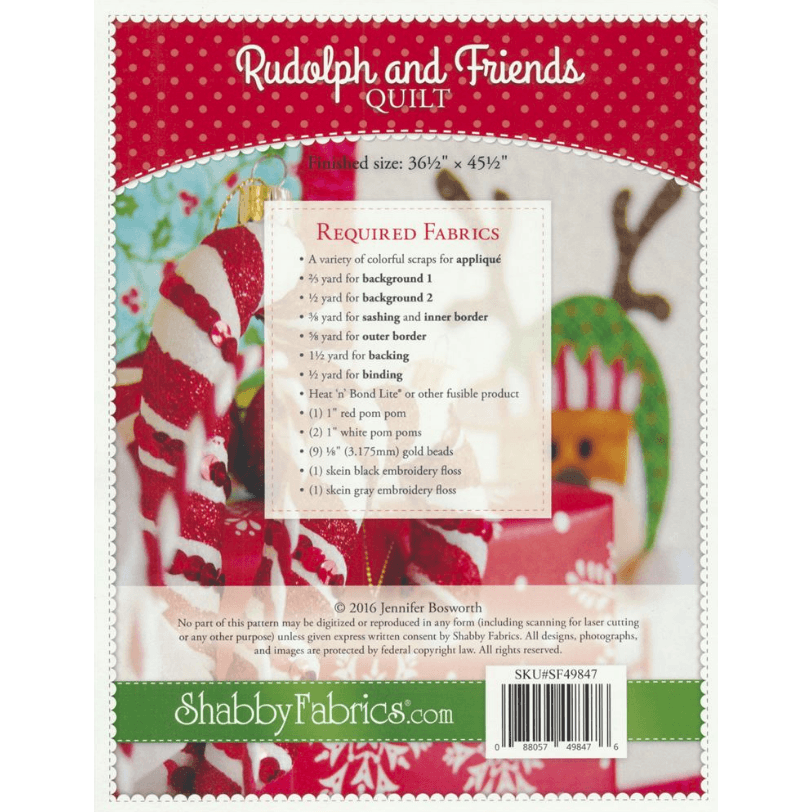 Rudolph And Friends Quilt Pattern image # 55796