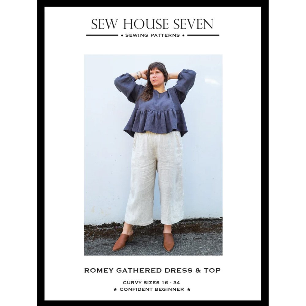 Romey Gathered Dress & Top Pattern, Sew House Seven image # 100189