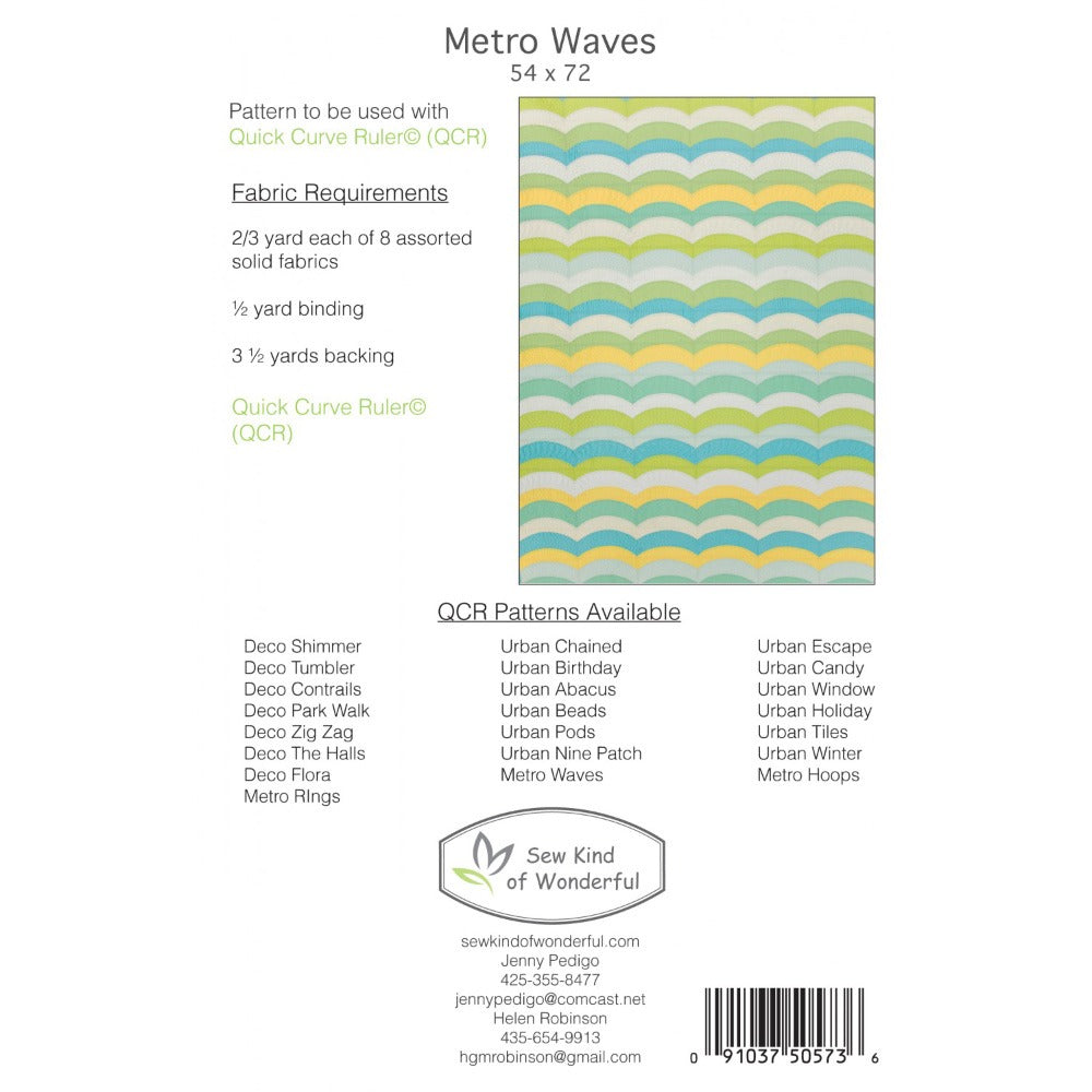 Metro Waves Quilt Pattern image # 82722