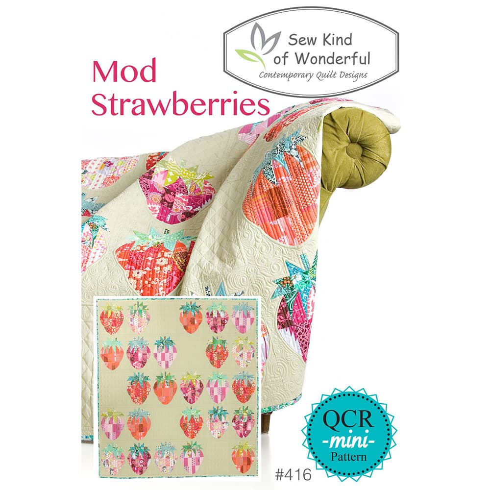 Mod Strawberries Quilt Pattern image # 83575