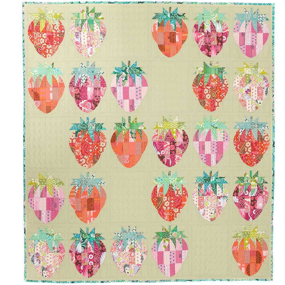 Mod Strawberries Quilt Pattern image # 83577