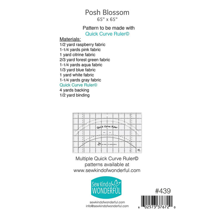 Posh Blossom Quilt Pattern image # 83284