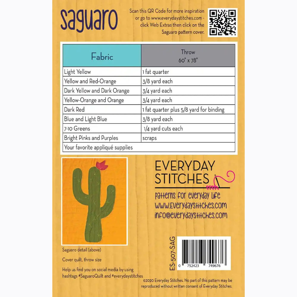 Saguaro Quilt Pattern image # 103841