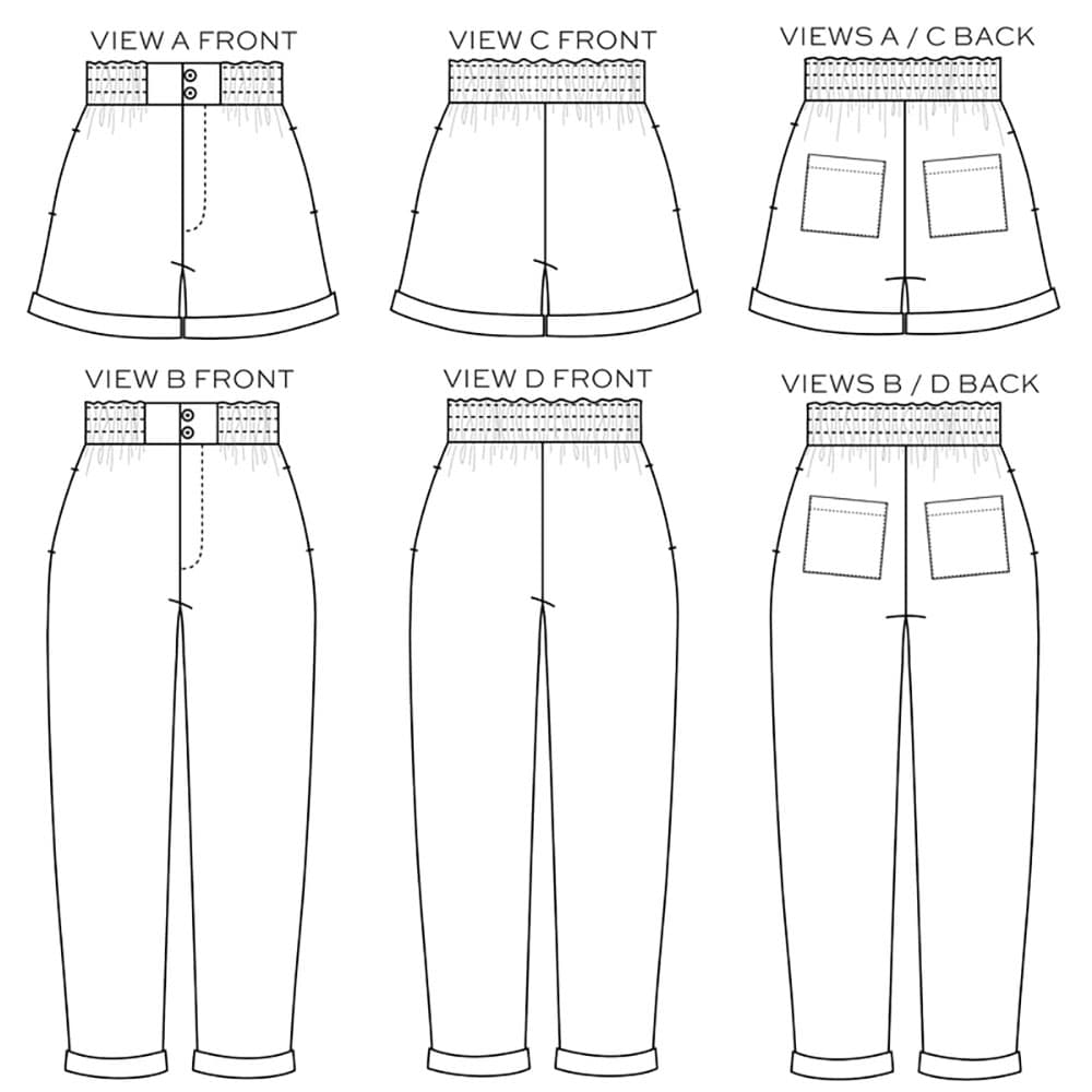 True Bias Patterns - Dani Short & Pant Pattern 0-18 image # 109598