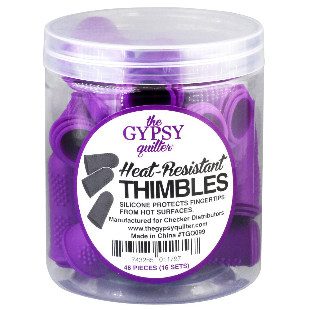 Gypsy Quilter Purple Heat Resistant Thimbles - 48pc image # 72104