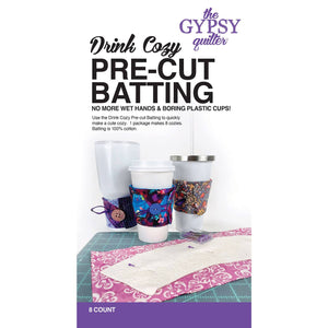 Gypsy Quilter, Drink Cozy Pre-Cut Batting - 8ct image # 81074