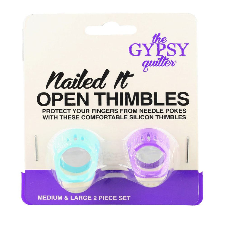 Gypsy Quilter, Nailed It Open Thimble Set image # 80221