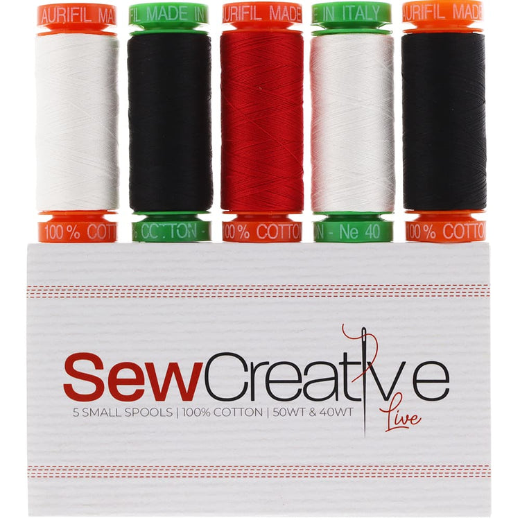 Aurifil SewCreative LIVE 5 Spool Thread Kit