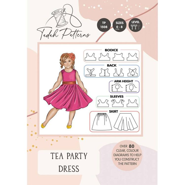 Tea Party Dress Pattern, Tadah Patterns image # 100306