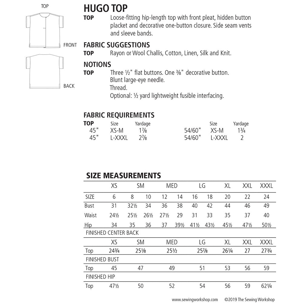 Hugo Top Pattern image # 81885