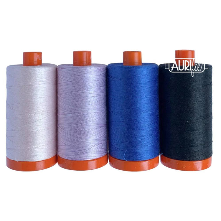 Aurifil, 4 Spool, Night Fancy Thread Collection - 1422yds (50wt) image # 105673