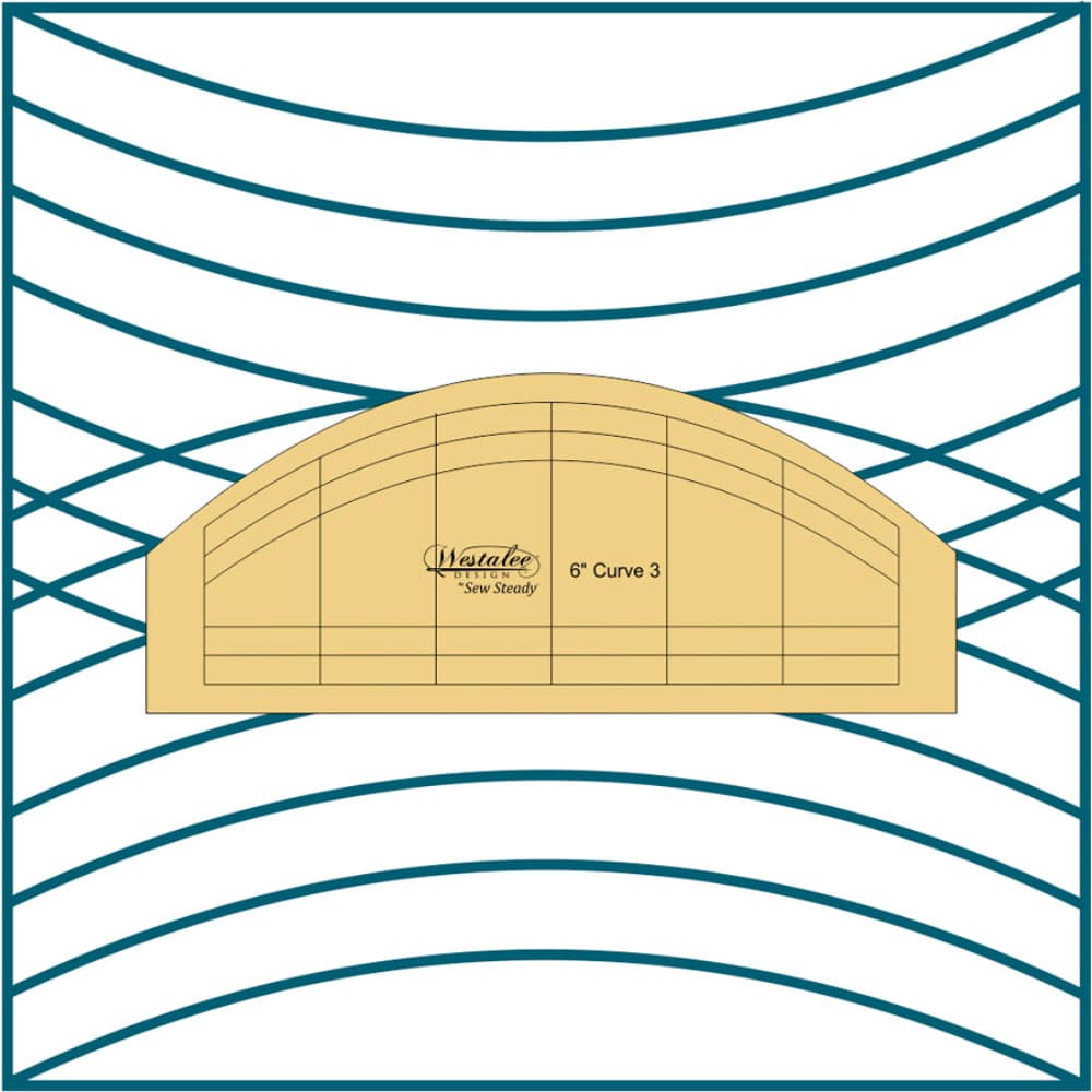 Westalee Design 6" Curve 4pc Template Set image # 113181