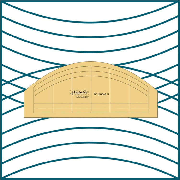 Westalee Design 6" Curve 4pc Template Set image # 113181