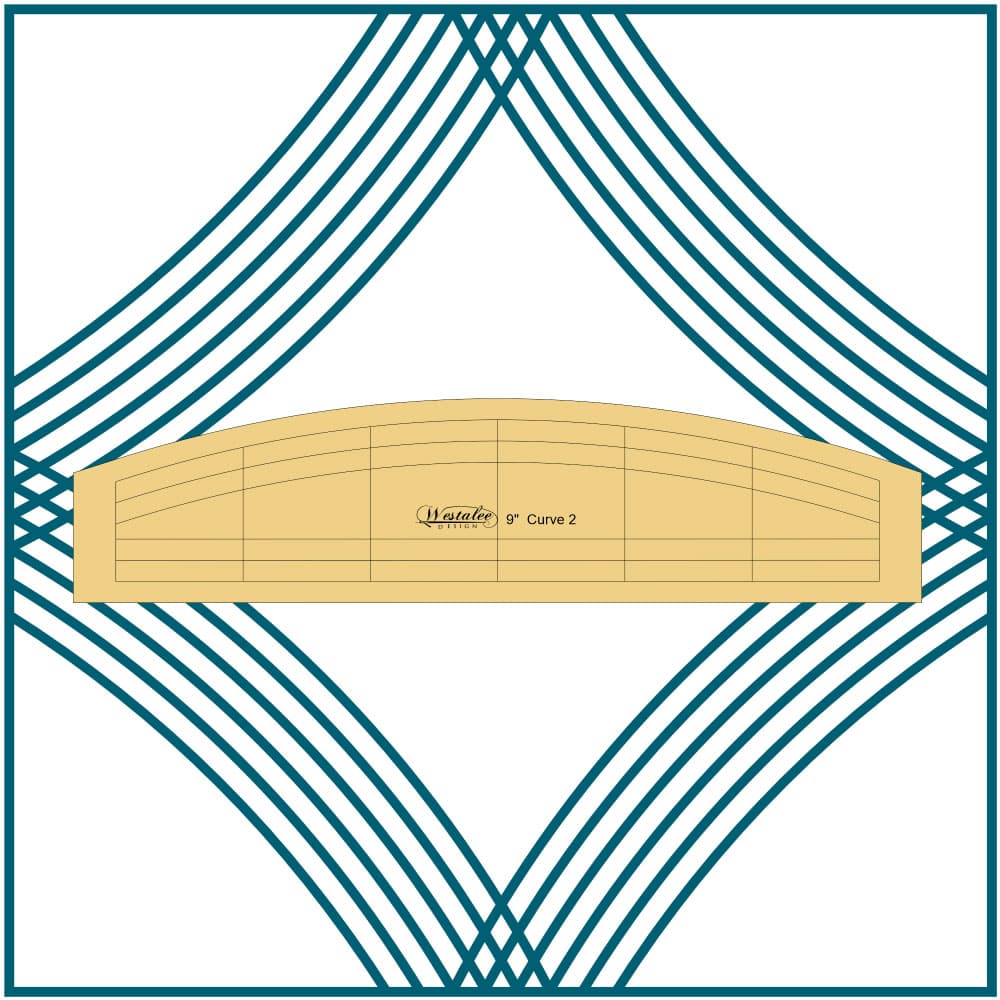 Westalee Design 9" Curve 4pc Template Set image # 113309