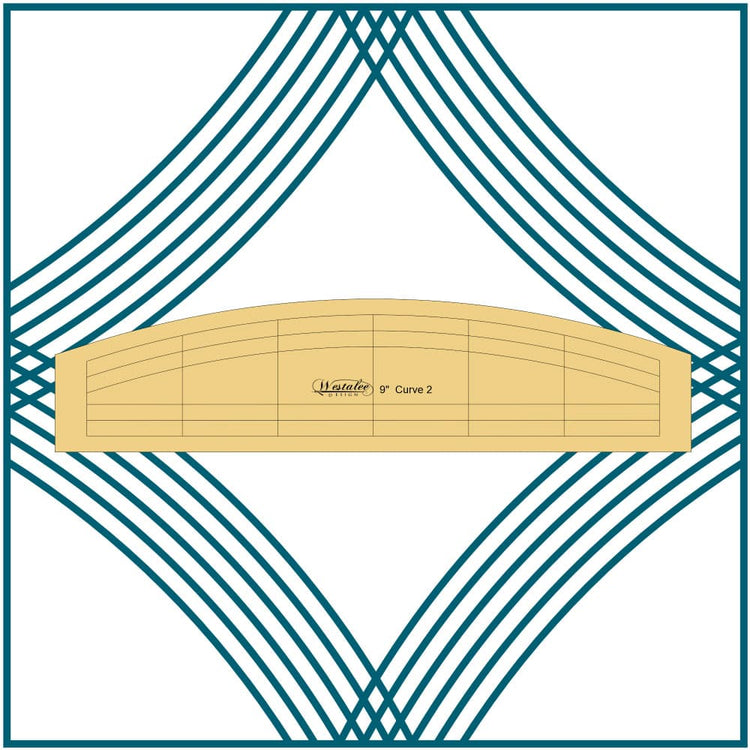 Westalee Design 9" Curve 4pc Template Set image # 113309