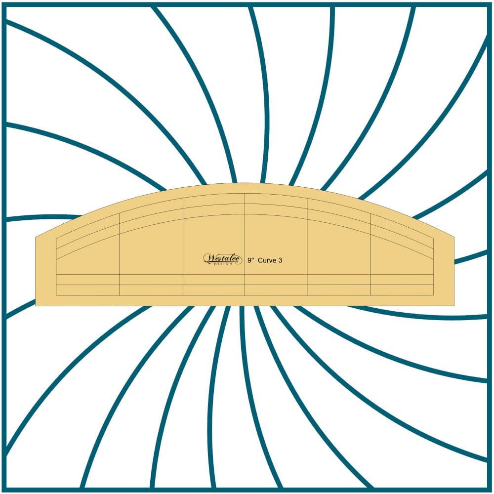 Westalee Design 9" Curve 4pc Template Set image # 113311