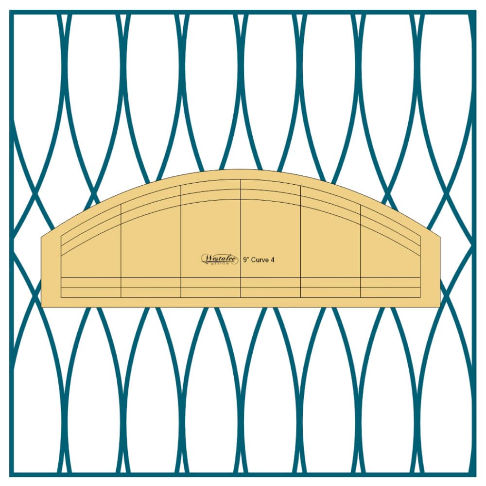 Westalee Design 9" Curve 4pc Template Set image # 113313