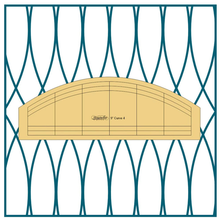 Westalee Design 9" Curve 4pc Template Set image # 113313