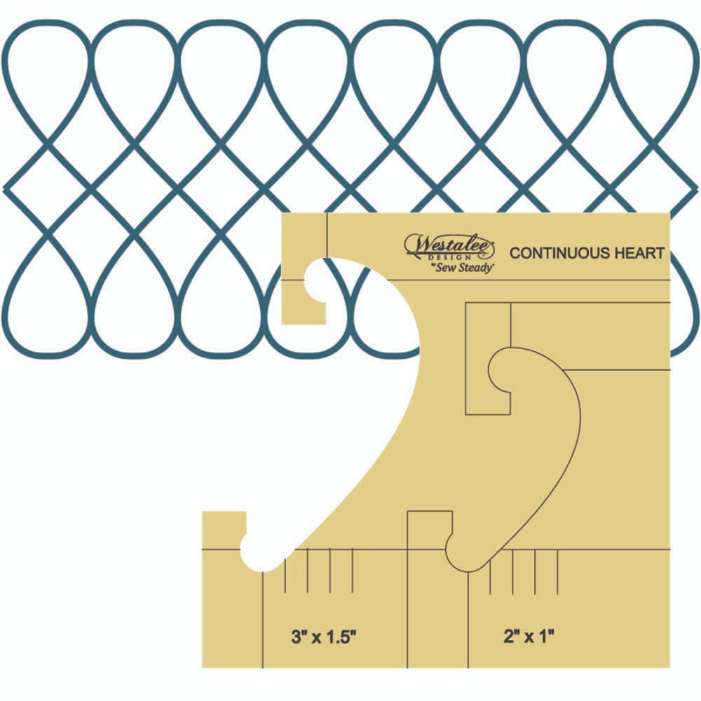 Westalee Design Continuous Heart Border Template Set image # 112083