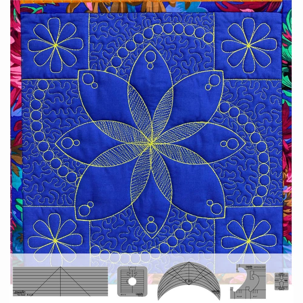 Westalee Design Flower Power Block 6pc Template Set image # 111303