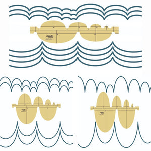 Westalee Design Multi Arc Ruler Deep/Shallow Ovals Templates image # 113611