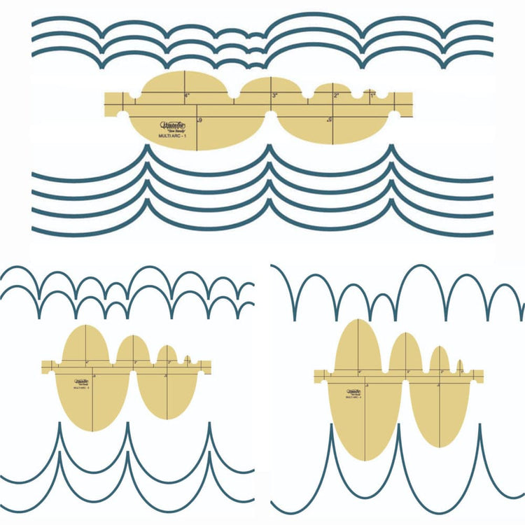 Westalee Design Multi Arc Ruler Deep/Shallow Ovals Templates image # 113611