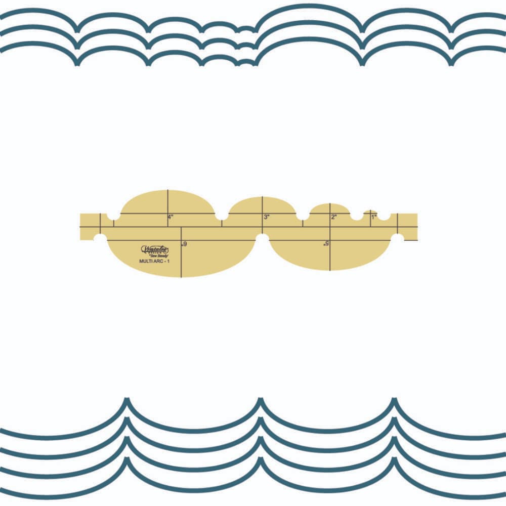 Westalee Design Multi Arc Ruler Deep/Shallow Ovals Templates image # 113601