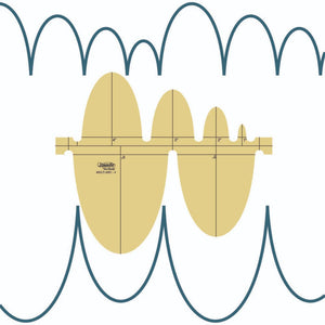 Westalee Design Multi Arc Ruler Deep/Shallow Ovals Templates image # 113609