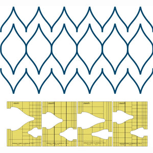 Westalee Design Persian Turrets 4pc Template Set image # 112251