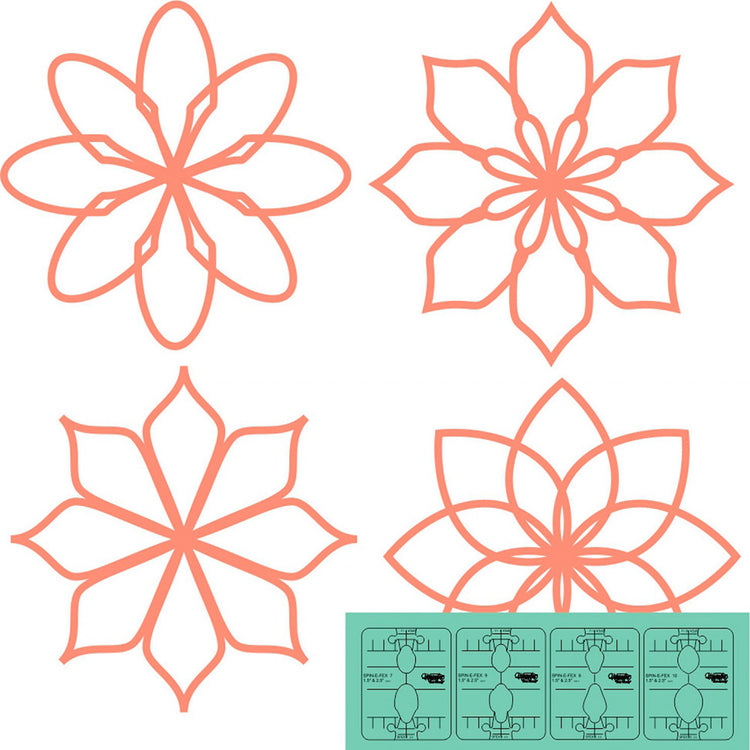 Mini Spin-E-Fex Template Rulers (Set 3) image # 69003