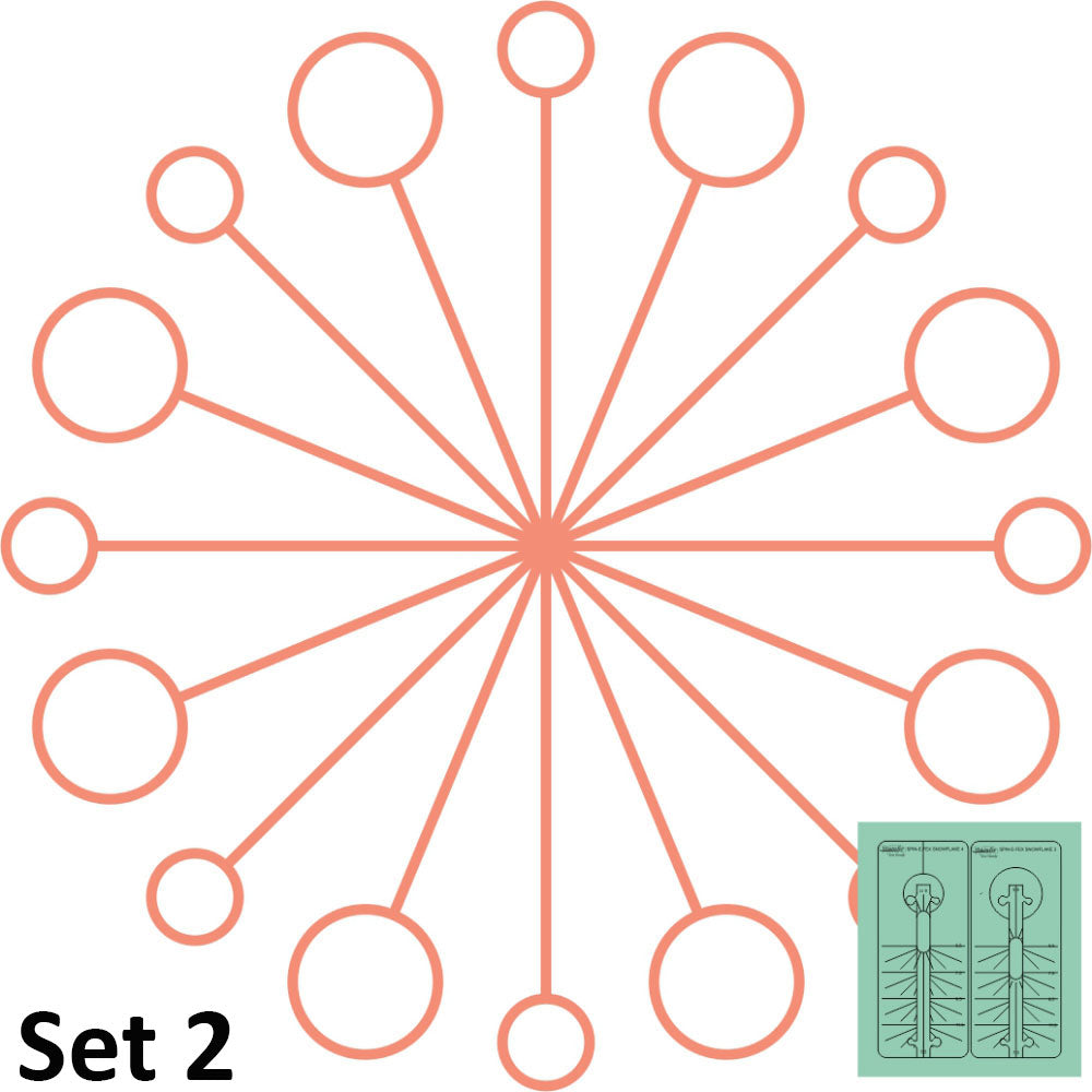 Westalee Design Spin-E-Fex Snowflake 2pc Template Set image # 104632