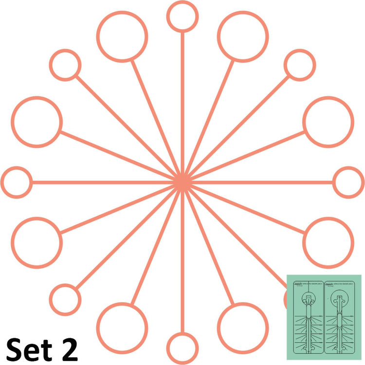 Westalee Design Spin-E-Fex Snowflake 2pc Template Set image # 104632