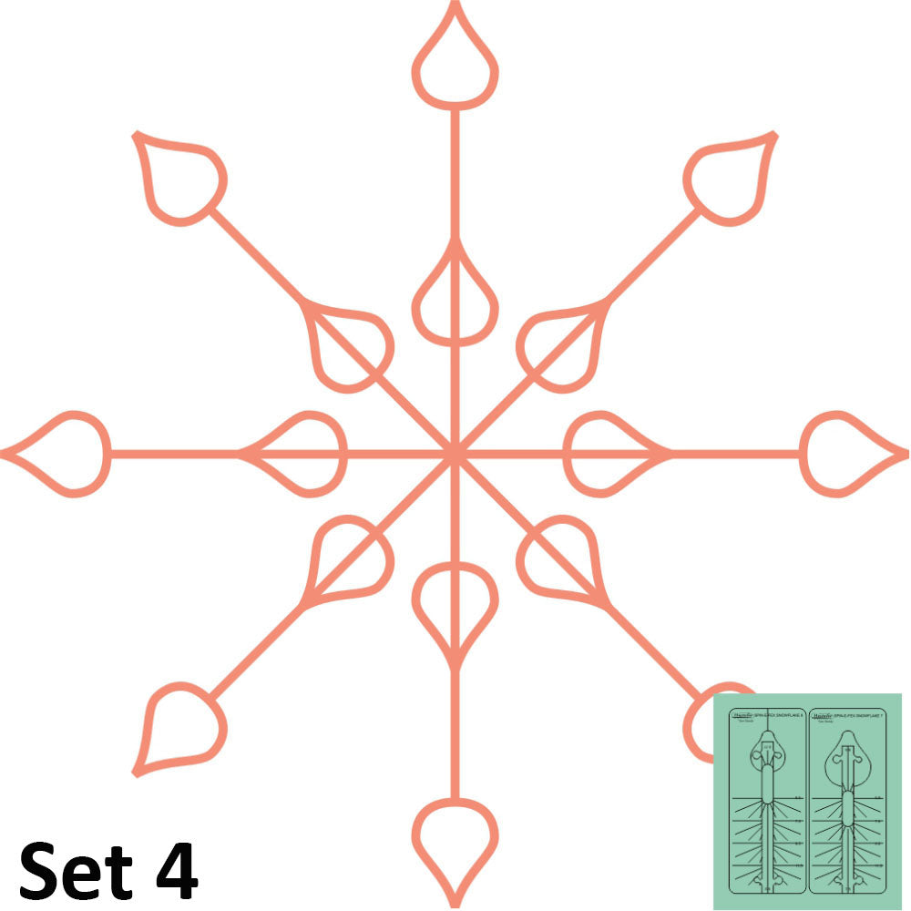 Westalee Design Spin-E-Fex Snowflake 2pc Template Set image # 104634