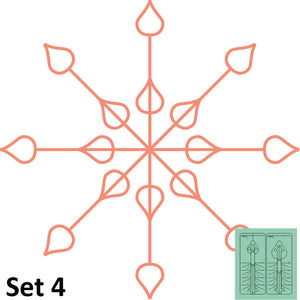 Westalee Design Spin-E-Fex Snowflake 2pc Template Set image # 104634