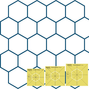 Westalee Design Simple Hexagons 3pc Template Set image # 111731