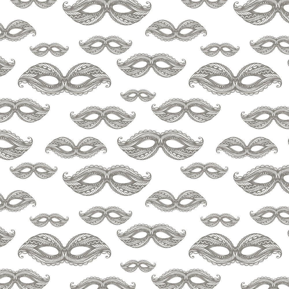 Decorative Mardi Gras Mask Fabric