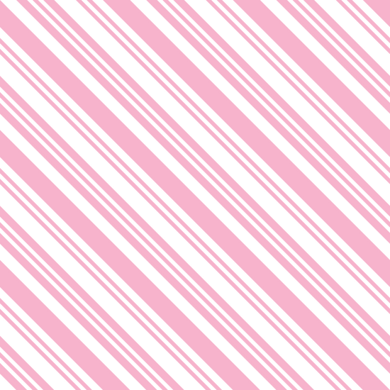 Diagonal Multi Stripe Fabric - Cupid Pink