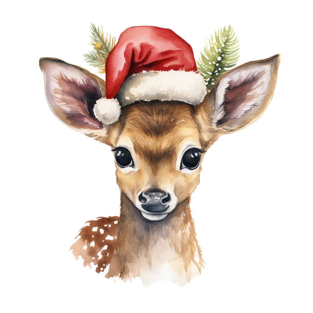 Festive Fawn 6 Fabric Panel